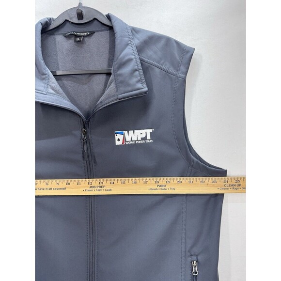 World Poker Tour Port Authority Vest Men’s XL Gray Full Zip Embroidered Logo EUC - Picture 5 of 9